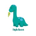 Dinosaur icons in flat style for designing dino party, children holiday, dinosaurus related materials