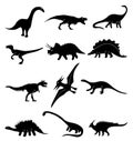 Dinosaur icons set Royalty Free Stock Photo