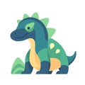 Dinosaur image. Cute dinosaur isolated. Cartoon dinosaur