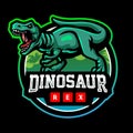 Dinosaur mascot. esport logo design Royalty Free Stock Photo