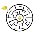 Dinosaur Mazes for Kids. Maze games worksheet for children with surprise egg. Game and activities for kids.Games for Homeschooling Royalty Free Stock Photo