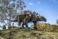 Dinosaur Model in Cretaceous Park of Cal Orcko - Sucre, Bolivia Royalty Free Stock Photo