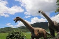 This is a dinosaur model in national park