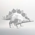 Dinosaur model Vector illustration. Polygon triangle. The structural grid of polygons. Abstract Creative concept background