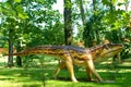 Dinosaur Ornithosuch, Ornithosuchus longidens, thecodont in jurassic park Royalty Free Stock Photo