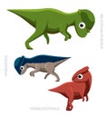 Dinosaur Pachycephalosaurs Vector Illustration Royalty Free Stock Photo