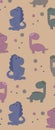 Dinosaur pattern wallpaper for phone