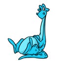 Dinosaur plesiosaur cartoon
