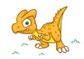 Dinosaur predator cartoon Illustrations Royalty Free Stock Photo