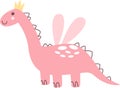 Dinosaur Princess With Wings