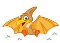 Dinosaur pterodactyl cartoon Illustrations isolated image animal character