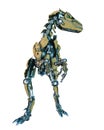 Dinosaur robot in a white background Royalty Free Stock Photo