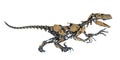 Dinosaur robot in a white background Royalty Free Stock Photo