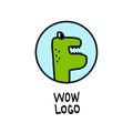 Dinosaur, sauropod vector logo isolated on white