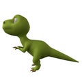 Dinosaur. Side view. 3d rendering