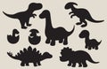Dinosaur Silhouette Set