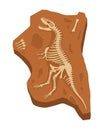 Dinosaur skeleton sticker