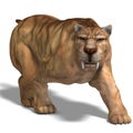 Dinosaur Smilodon