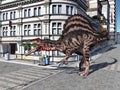 The Dinosaur Spinosaurus in the City