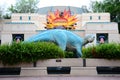 Dinosaur statue