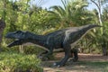 Dinosaur statue in a prehistoric park in Castellana Grotte, Italy