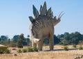 Dinosaur Stegosaurus effigy or Sculpture in the Forest