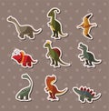 Dinosaur stickers Royalty Free Stock Photo