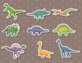 Dinosaur stickers Royalty Free Stock Photo