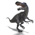 Dinosaur Suchominus. 3D rendering with clipping Royalty Free Stock Photo