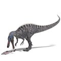 Dinosaur Suchominus. 3D rendering with clipping Royalty Free Stock Photo