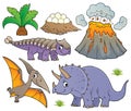 Dinosaur topic set 9 Royalty Free Stock Photo
