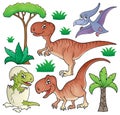 Dinosaur topic set 1 Royalty Free Stock Photo