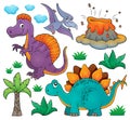 Dinosaur topic set 2 Royalty Free Stock Photo