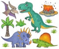 Dinosaur topic set 4 Royalty Free Stock Photo