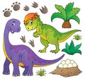 Dinosaur topic set 5 Royalty Free Stock Photo