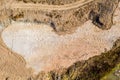 Dinosaur tracks of Comanche National Grassland. La Junta, Colorado. Aerial Drone Photo