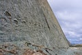 Dinosaur Tracks on the Wall of Cal Orko, Sucre, Bolivia Royalty Free Stock Photo