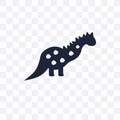 Dinosaur transparent icon. Dinosaur symbol design from Museum co Royalty Free Stock Photo