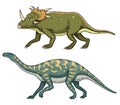 Dinosaur Triceratops, Barosaurus, Apatosaurus, Tenontosaurus Plateosaurus, broad lizard, Massospondylus, Diplodocus