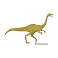 Dinosaur vector icon.Cartoon vector icon isolated on white background dinosaur.