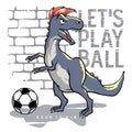 Athletic dino 010 Royalty Free Stock Photo