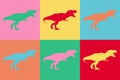 Dinosaur Warhol Royalty Free Stock Photo