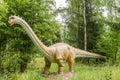 Dinosaur in a wild forest Royalty Free Stock Photo