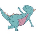 Dinosaur in yoga asana