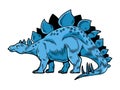 Stegosaurus big dangerous dino dinosaur Royalty Free Stock Photo