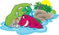 Dinosaurs Bath