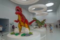 Dinosaurs built of LEGO bricks, LEGO House, Billund, Denmark