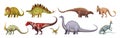 Dinosaurs Cartoon Set