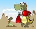 Dinosaurs family Royalty Free Stock Photo