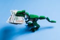 Dinosaurs of the financial system. Royalty Free Stock Photo